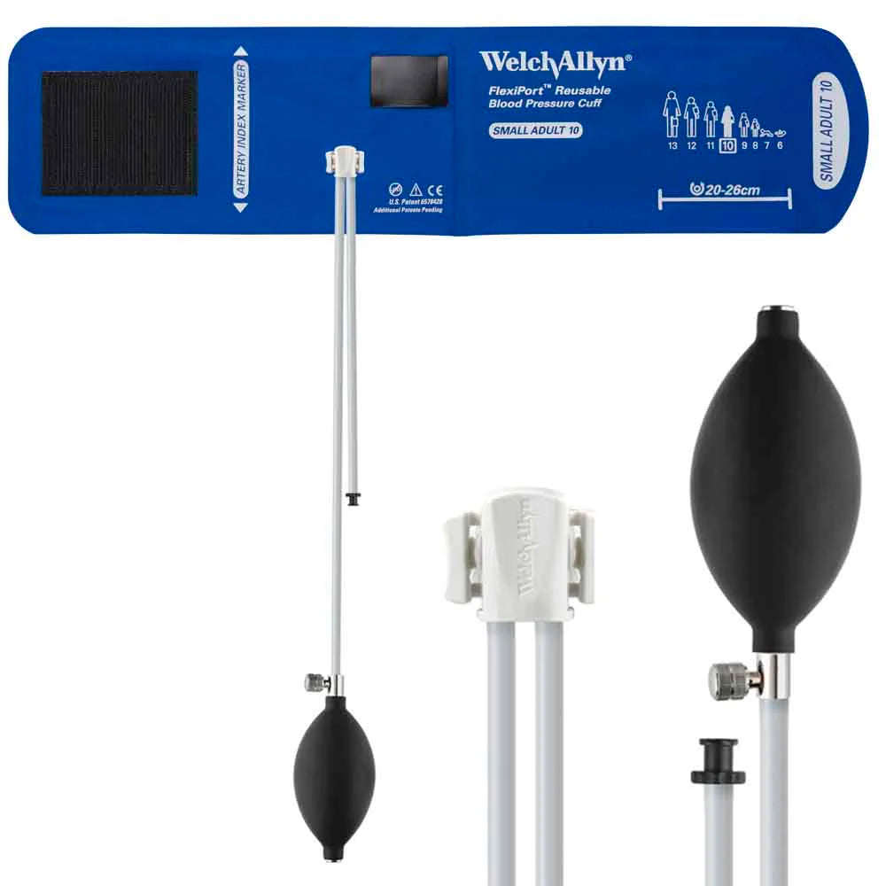 Welch Allyn FlexiPort Reusable Blood Pressure Cuff with Inflation System