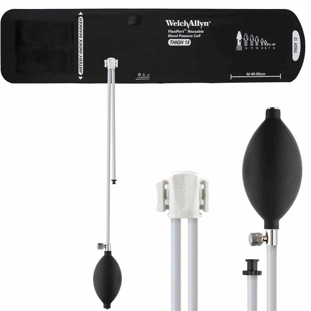Welch Allyn FlexiPort Reusable Blood Pressure Cuff with Inflation System