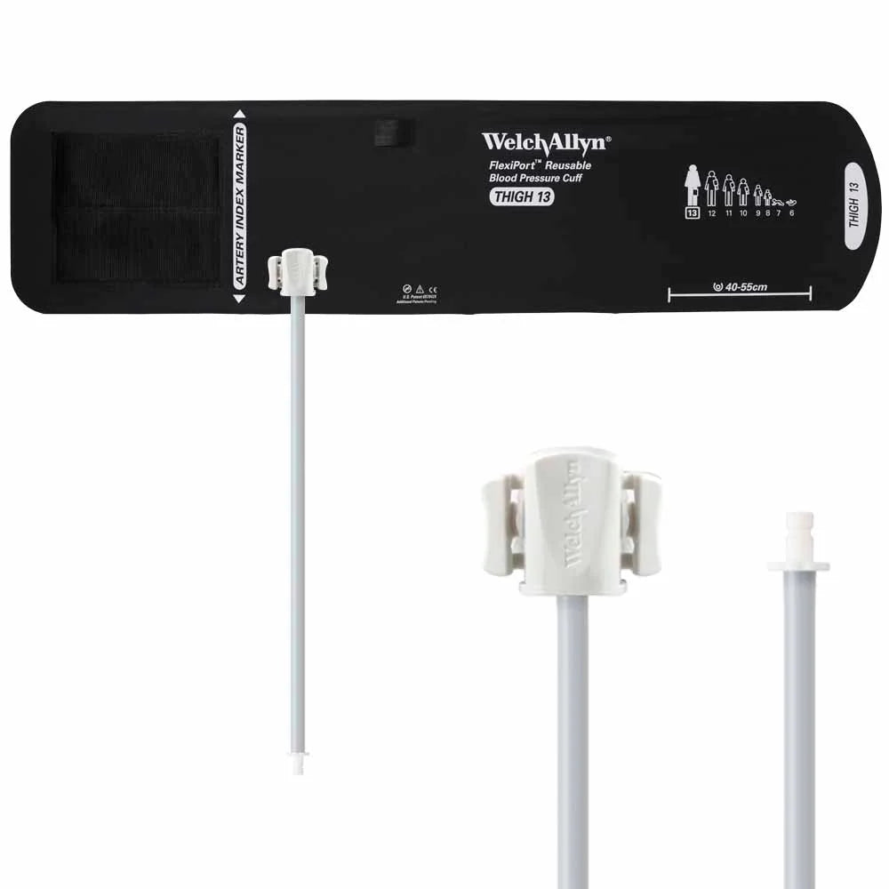 Welch Allyn FlexiPort Reusable Blood Pressure Cuff with One-Tube Bayonet Connector