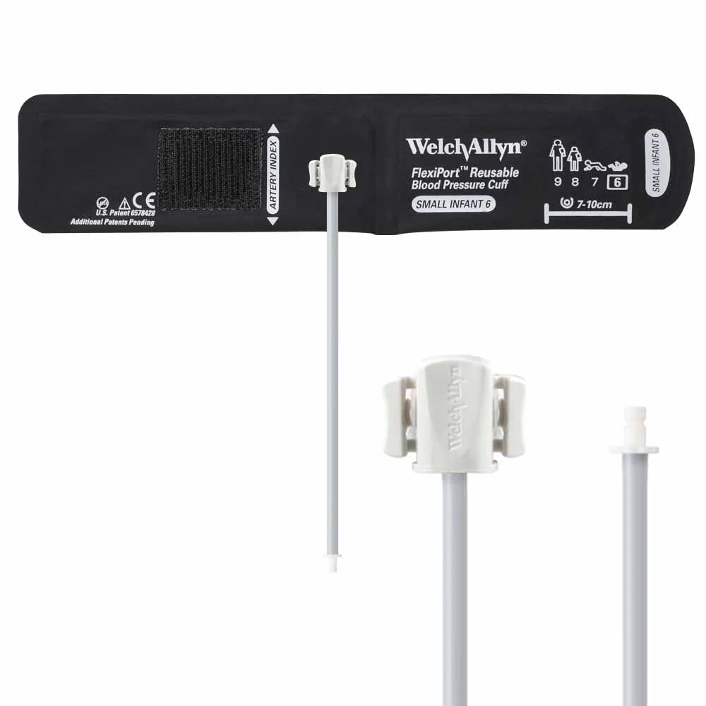 Welch Allyn FlexiPort Reusable Blood Pressure Cuff with One-Tube Bayonet Connector