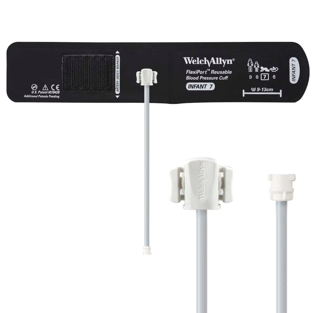 Welch Allyn FlexiPort Reusable Blood Pressure Cuff with One-Tube Locking Connector