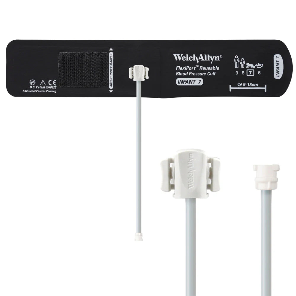 Welch Allyn FlexiPort Reusable Blood Pressure Cuff with One-Tube Locking Connector