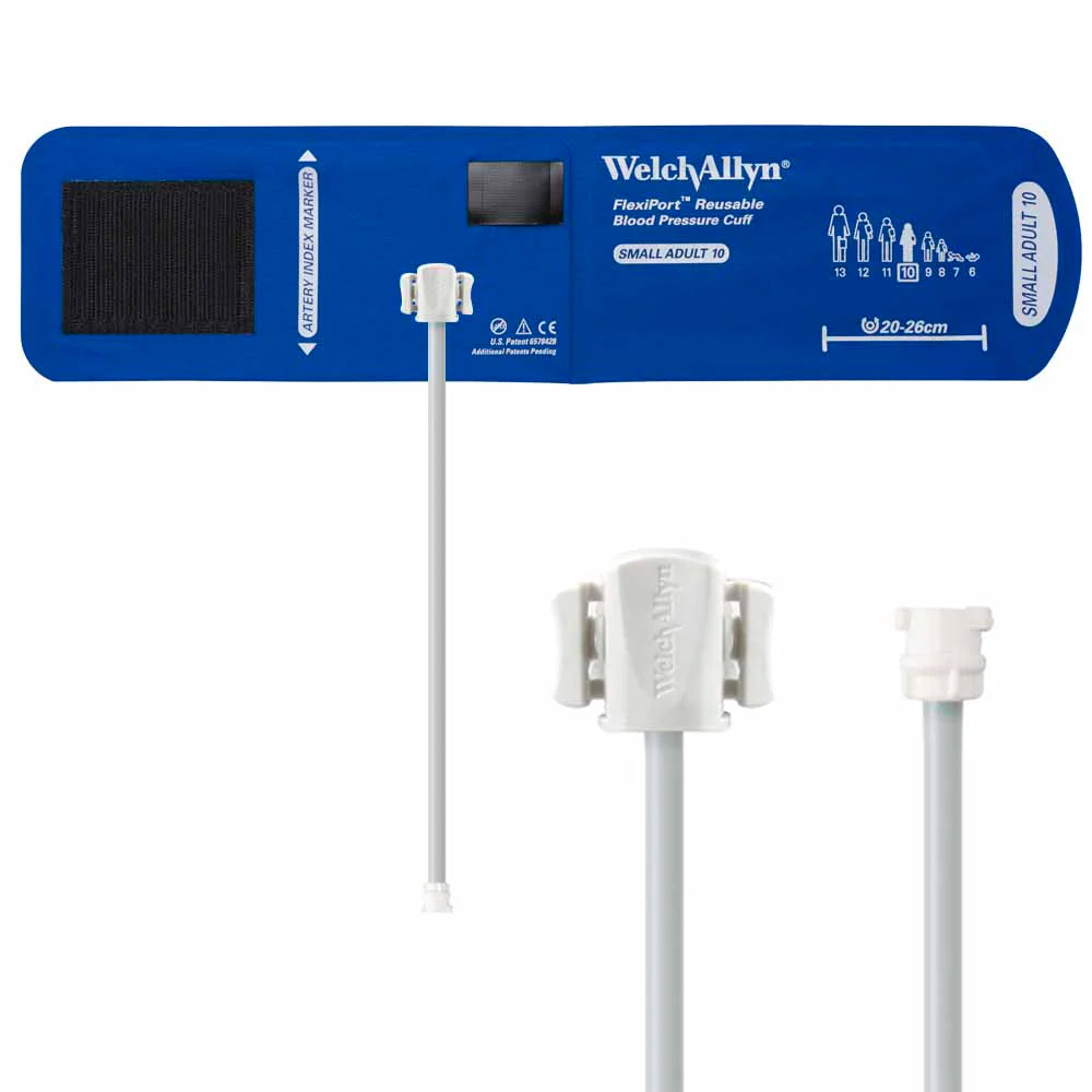 Welch Allyn FlexiPort Reusable Blood Pressure Cuff with One-Tube Locking Connector