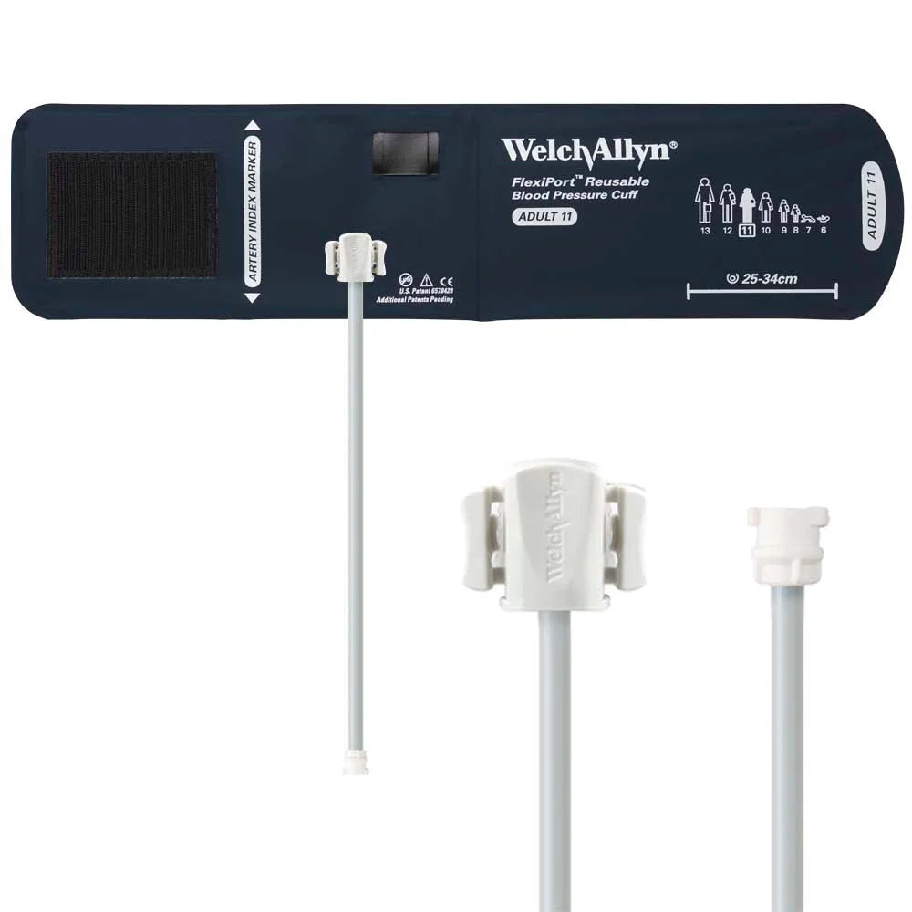 Welch Allyn FlexiPort Reusable Blood Pressure Cuff with One-Tube Locking Connector