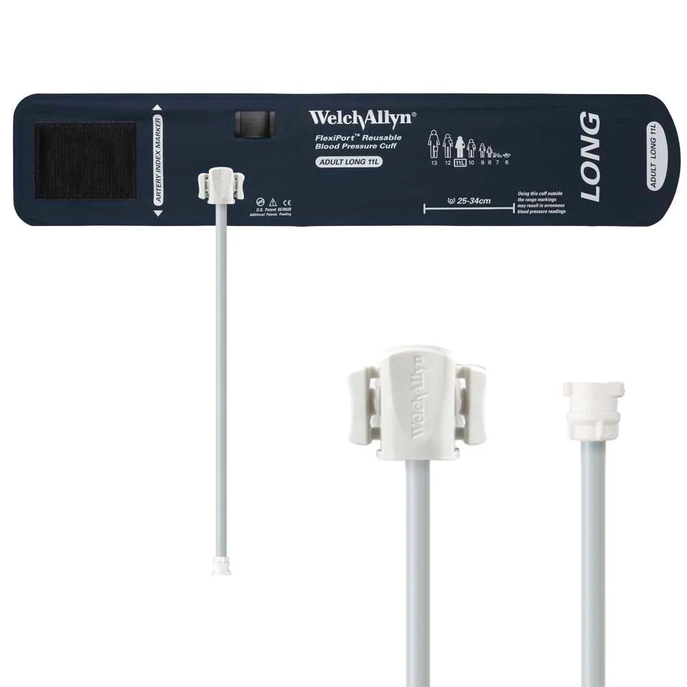Welch Allyn FlexiPort Reusable Blood Pressure Cuff with One-Tube Locking Connector