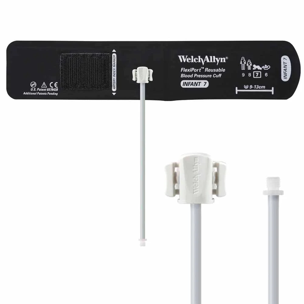 Welch Allyn FlexiPort Reusable Blood Pressure Cuff with Screw Connector