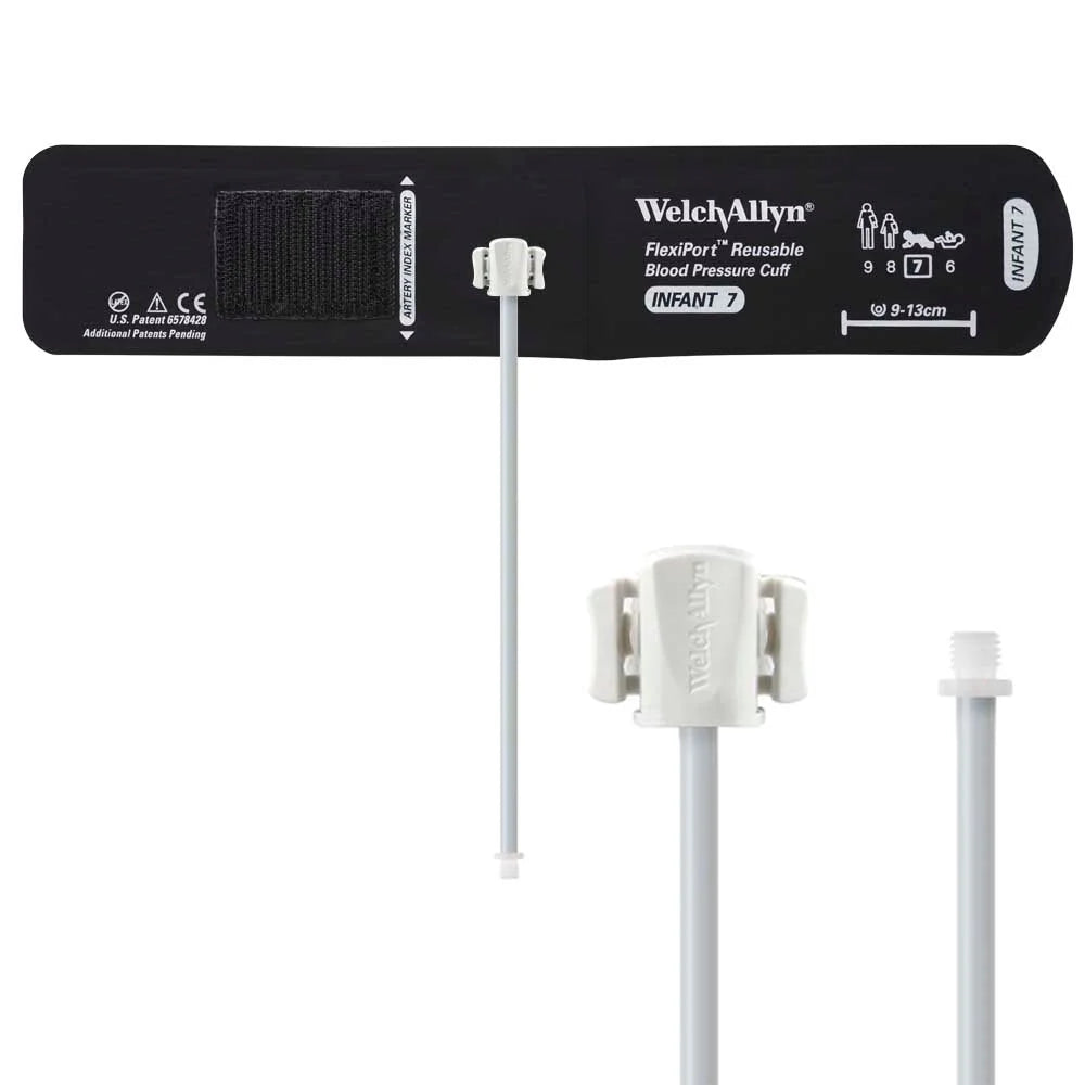 Welch Allyn FlexiPort Reusable Blood Pressure Cuff with Screw Connector