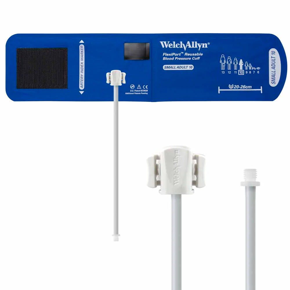 Welch Allyn FlexiPort Reusable Blood Pressure Cuff with Screw Connector