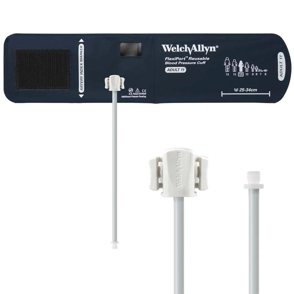 Welch Allyn FlexiPort Reusable Blood Pressure Cuff with Screw Connector