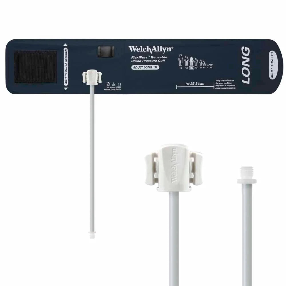 Welch Allyn FlexiPort Reusable Blood Pressure Cuff with Screw Connector