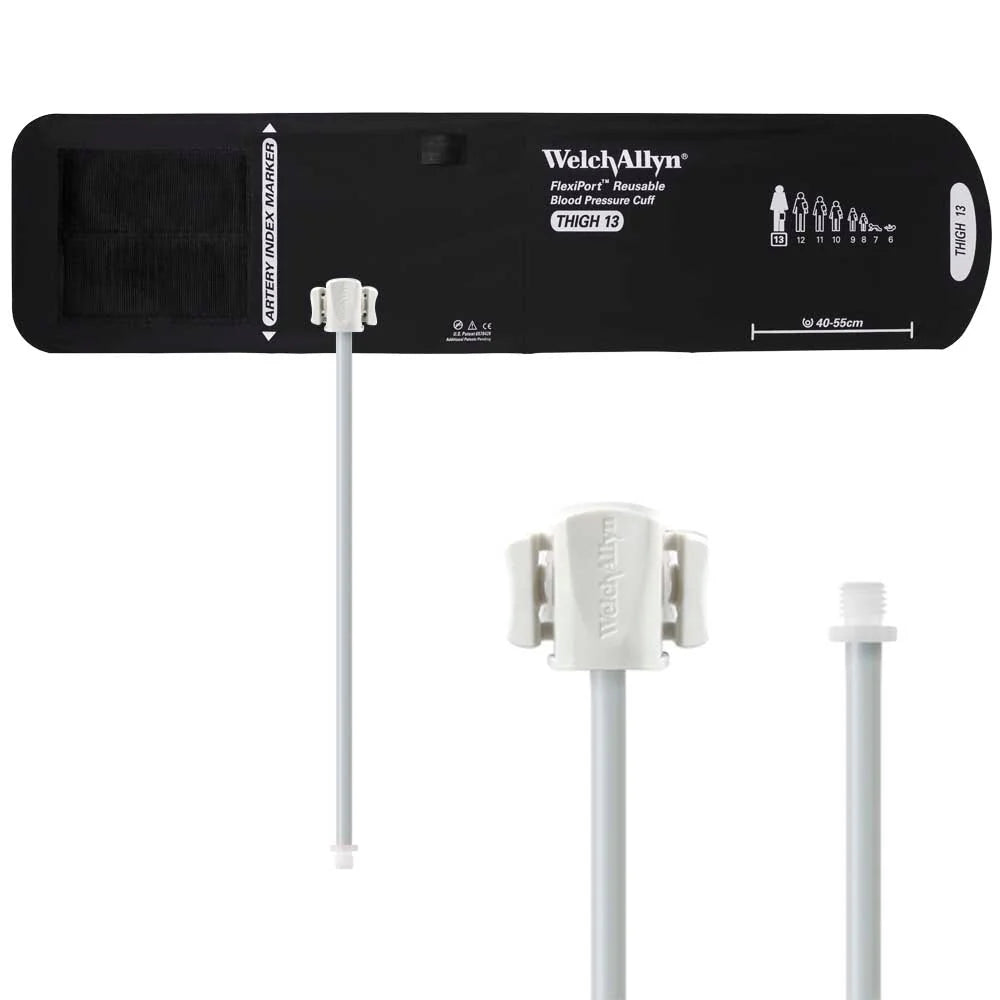 Welch Allyn FlexiPort Reusable Blood Pressure Cuff with Screw Connector
