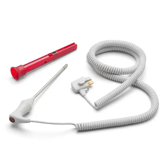 Welch Allyn/Hillrom-02895-100 Rectal Temperature Probe and Well Assembly for Monitors, 9.0 ft/2.7 m Cord, Red (Each)